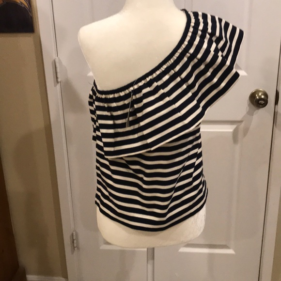 Off shoulder striped Jcrew top - Picture 2 of 3